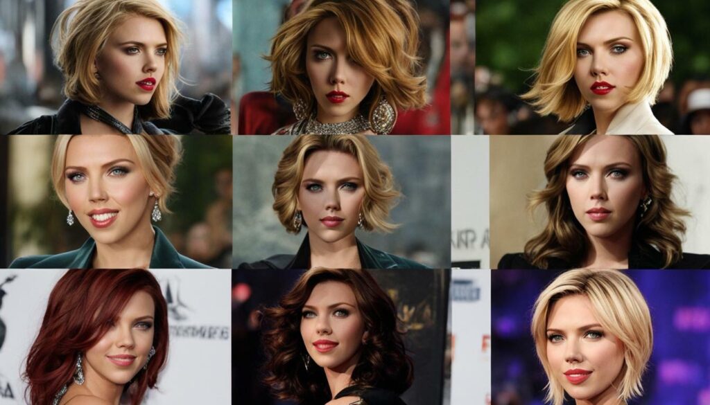 Scarlett Johansson's hair transformations