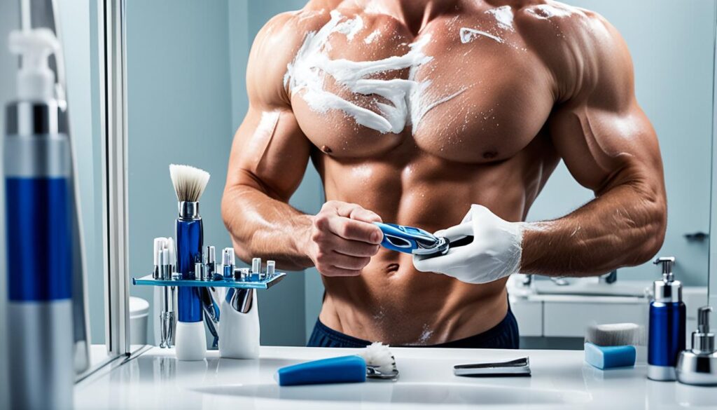 men's pubic hair grooming